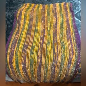 Mardi Gras Striped Scarf